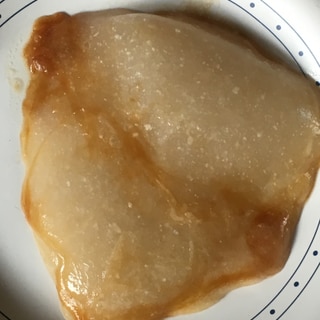 サイリウム餅のバター醤油焼き
